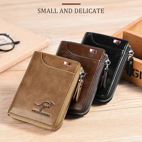 GripLux – Secure Zipper Wallet for Men