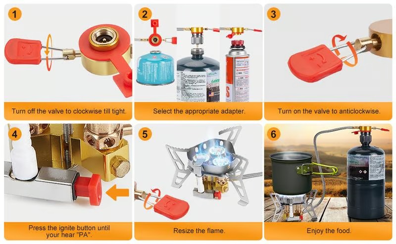 FlameForce – Windproof Piezo Camping Gas Stove