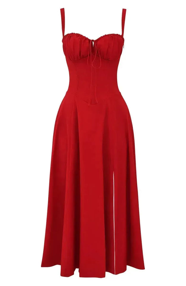 BloomCinch – Sculpted Elegance Floral Dress