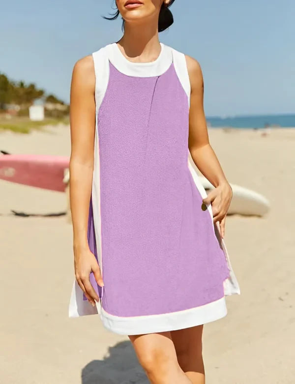SunStripe – Color Block Casual Lounge Set
