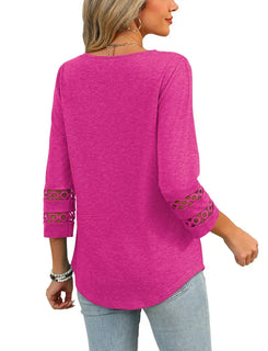 LuxeCurve | Flattering V-Neck T-Shirts