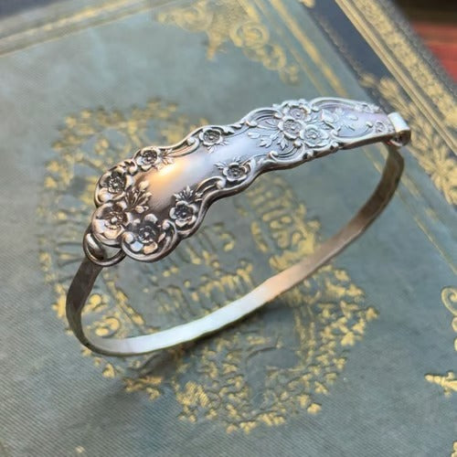 SpoonCrest – Handcrafted Sterling Wrap Bracelet