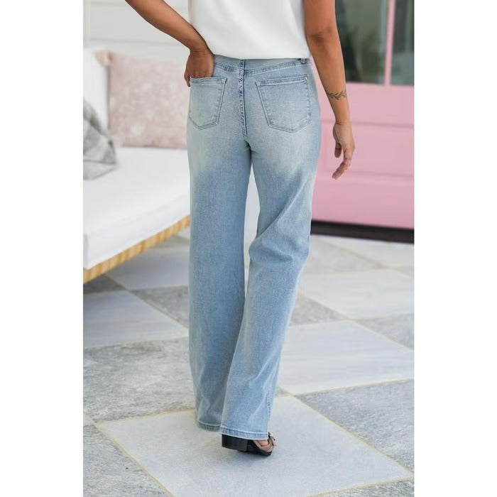 RetroLift – High Rise Vintage Straight Leg Jeans