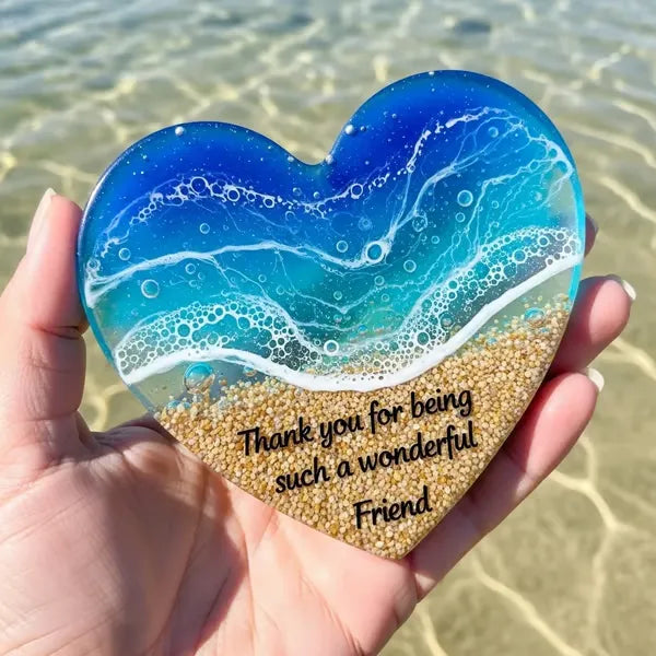 AquaHeart – Mini Ocean Inspired Heart Keepsake