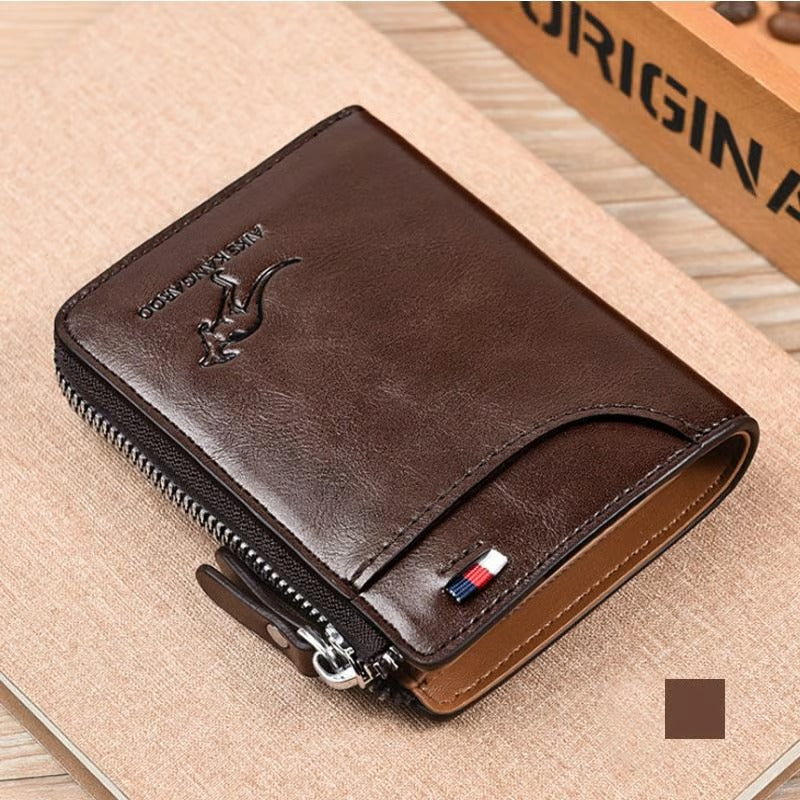GripLux – Secure Zipper Wallet for Men