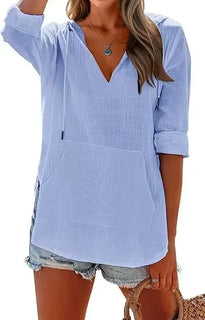 BreezeGlow – Lightweight Hooded Swim Wrap