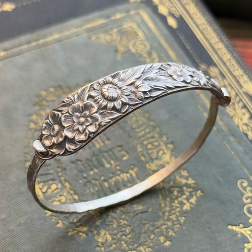 SpoonCrest – Handcrafted Sterling Wrap Bracelet