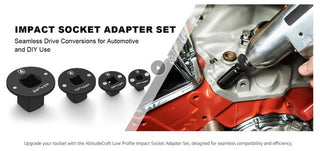 TorqueFit – Low Profile Impact Socket Adapter Set (4PC)