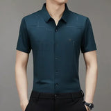 GlacioFit – Breathable Ice Silk Office Shirt