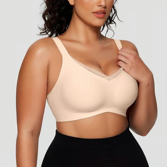 AirLuxe | Wireless Mesh V-Neck Bralette
