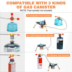 FlameForce – Windproof Piezo Camping Gas Stove