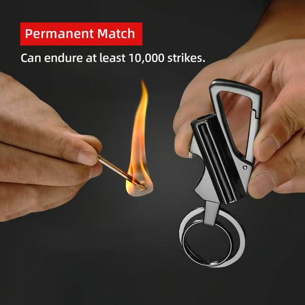 EverSpark – Permanent Match Keychain Survival Tool
