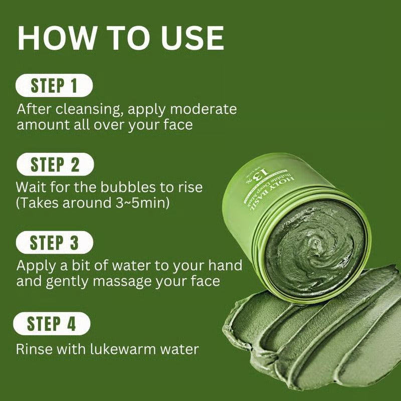 BasilWhisper – Purifying Bubble Mask