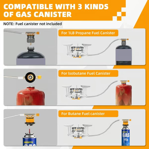 FlameForce – Windproof Piezo Camping Gas Stove