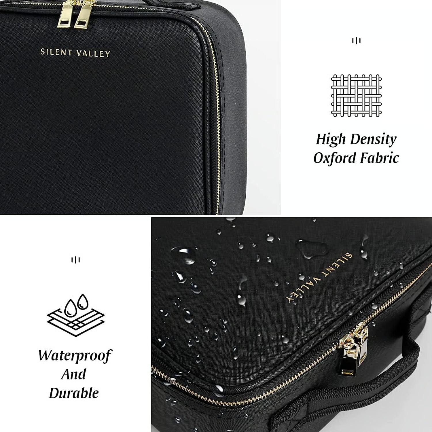 GleamKit | Rechargeable LED Mirror Makeup Bag