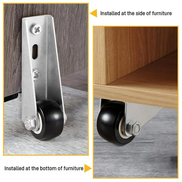 SilentRoll | Compact Side-Mount Furniture Casters