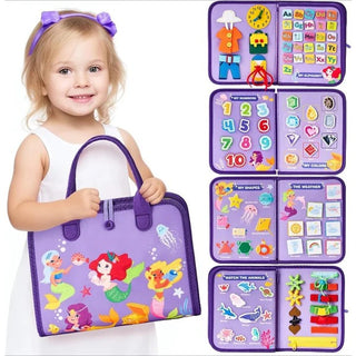 EduDino | 7-in-1 Montessori Busy Board for Smart Toddlers