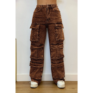 Midnight Shine | Rhinestone Streetwear Jeans