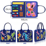 EduDino | 7-in-1 Montessori Busy Board for Smart Toddlers