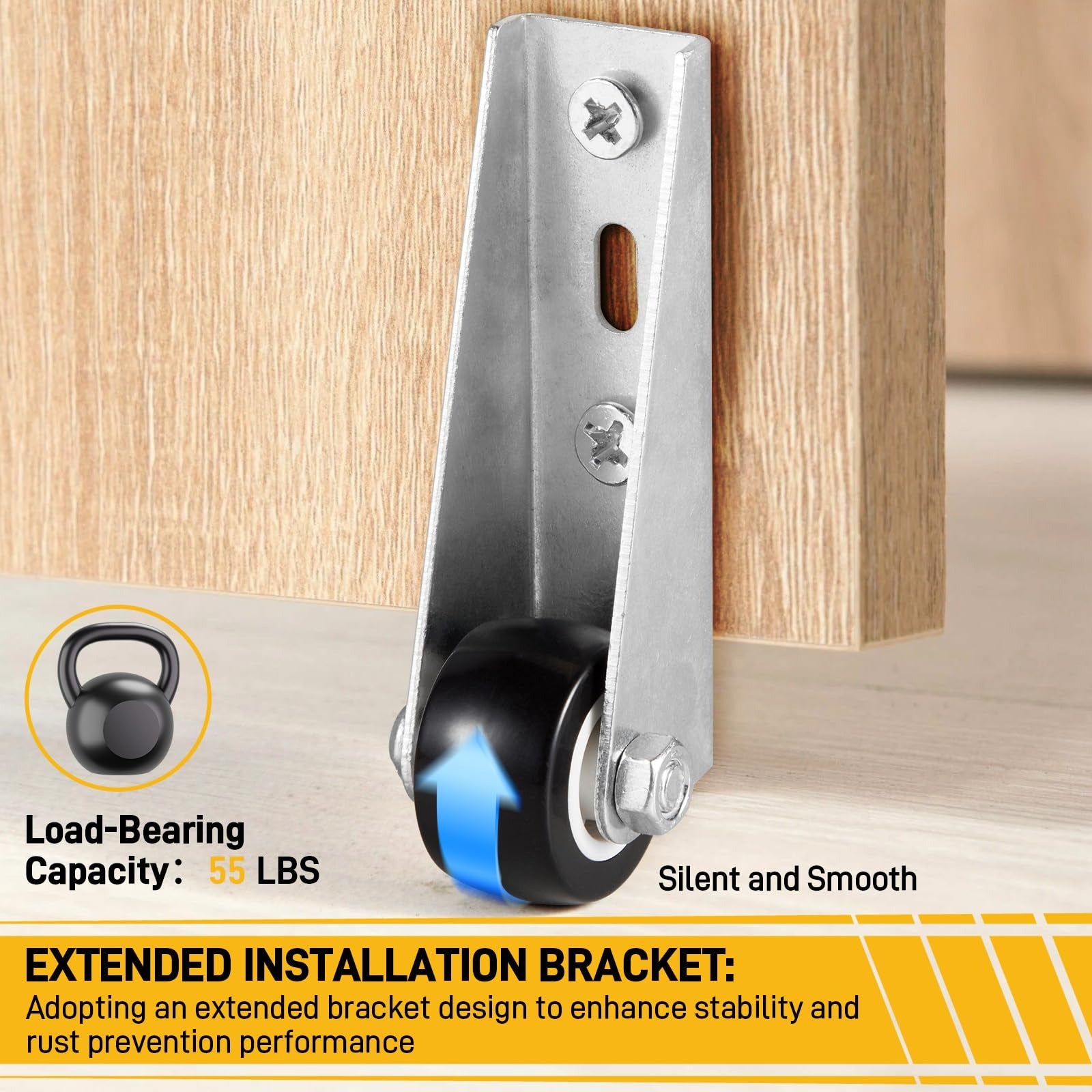 SilentRoll | Compact Side-Mount Furniture Casters