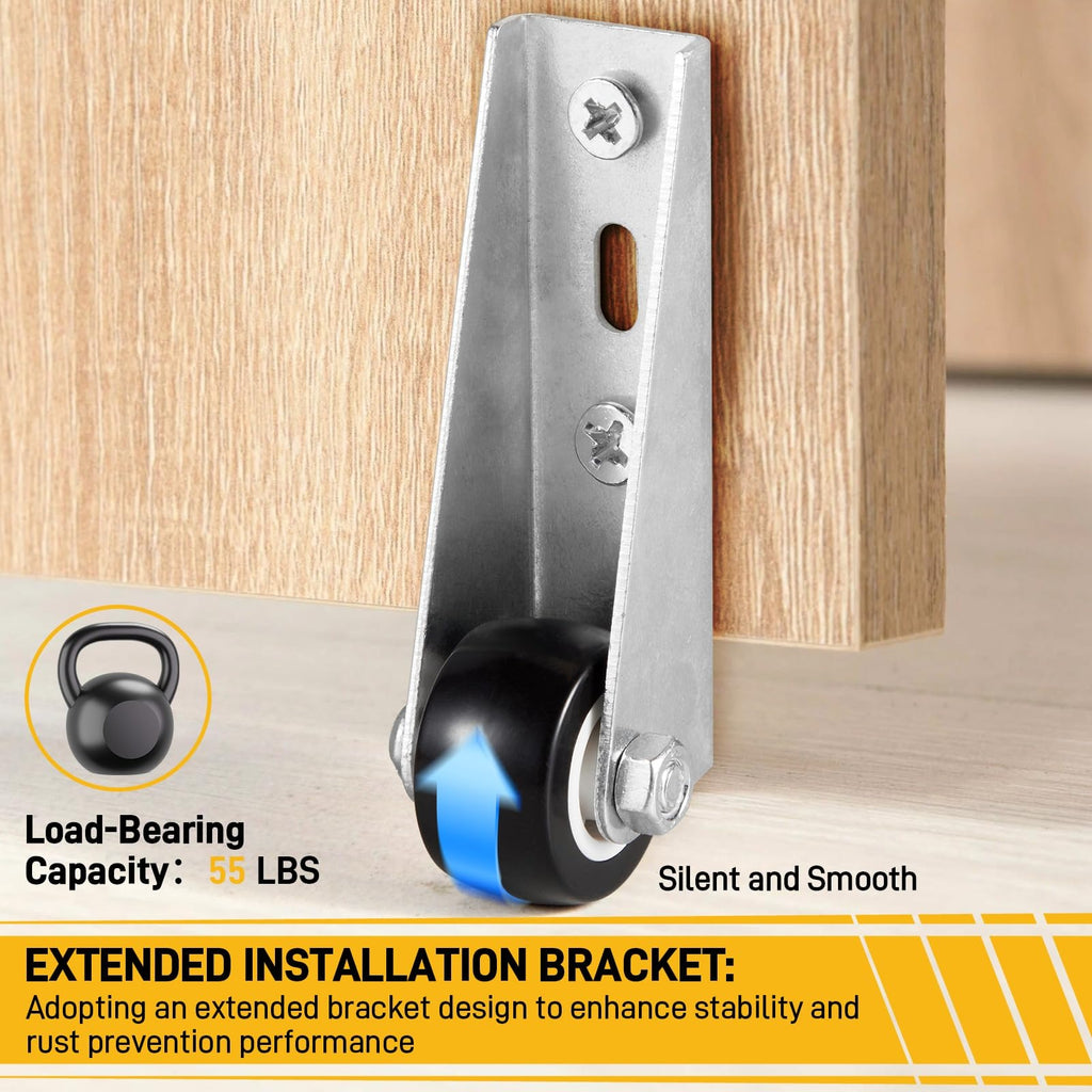 SilentRoll | Compact Side-Mount Furniture Casters