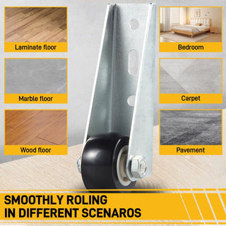 SilentRoll | Compact Side-Mount Furniture Casters