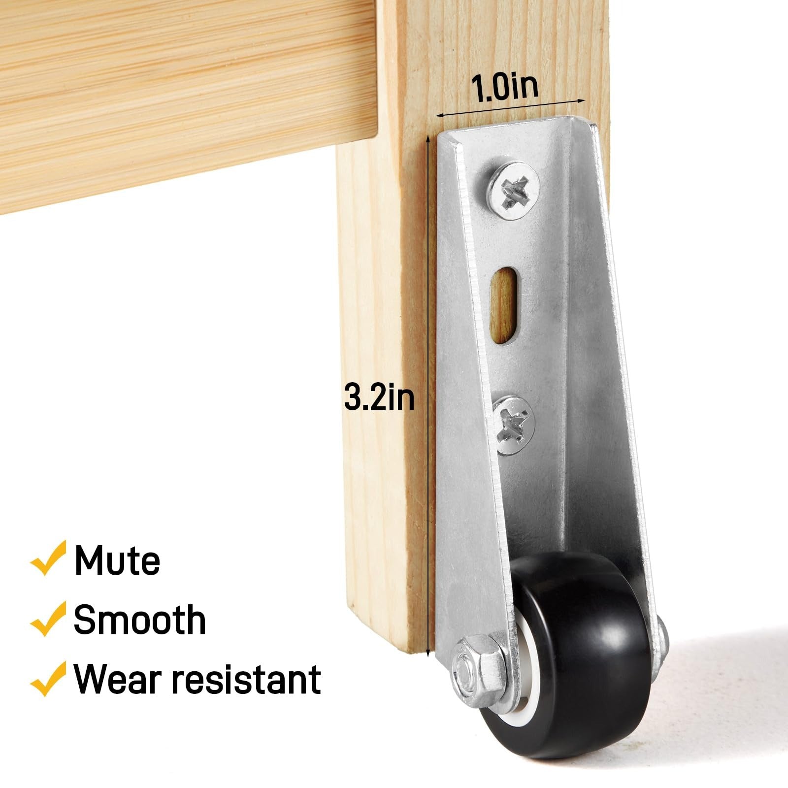 SilentRoll | Compact Side-Mount Furniture Casters