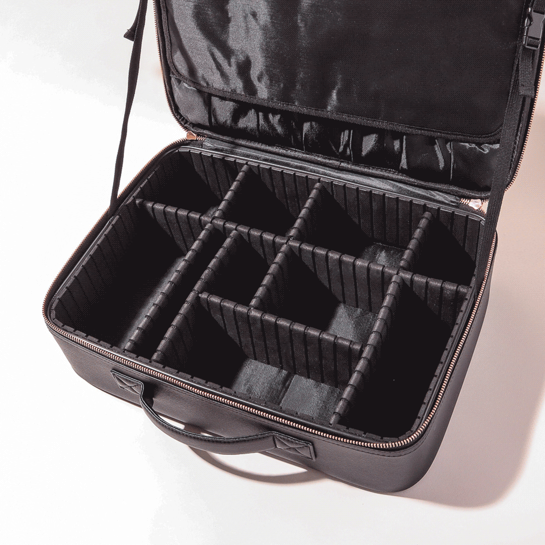 GleamKit | Rechargeable LED Mirror Makeup Bag