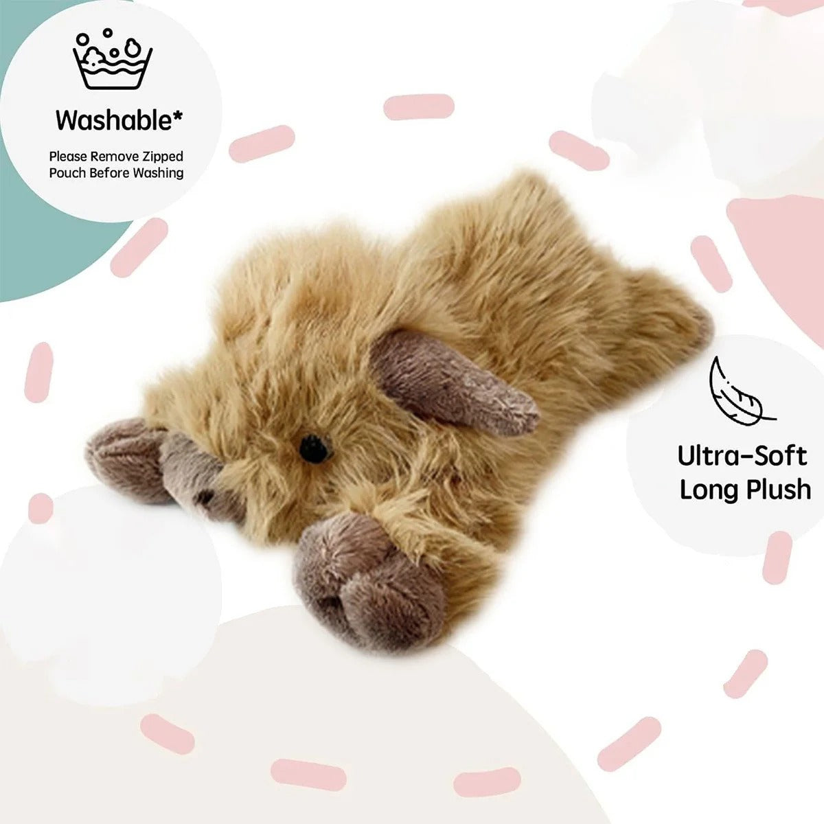 CuddleCow – Cartoon Highland Plush Buddy