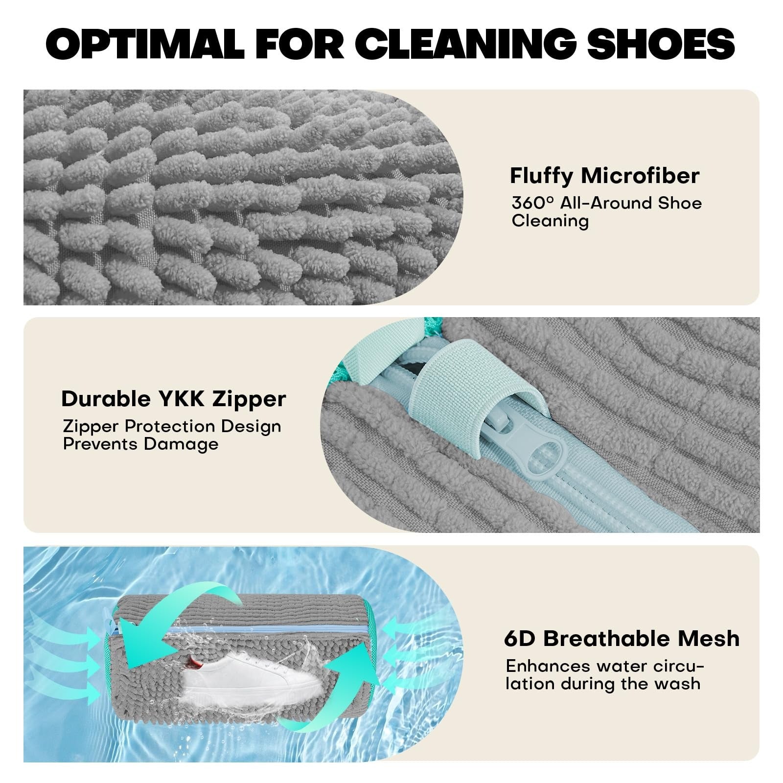 SneakSafe | Machine Wash Shoe Protector – Gentle Chenille Shield