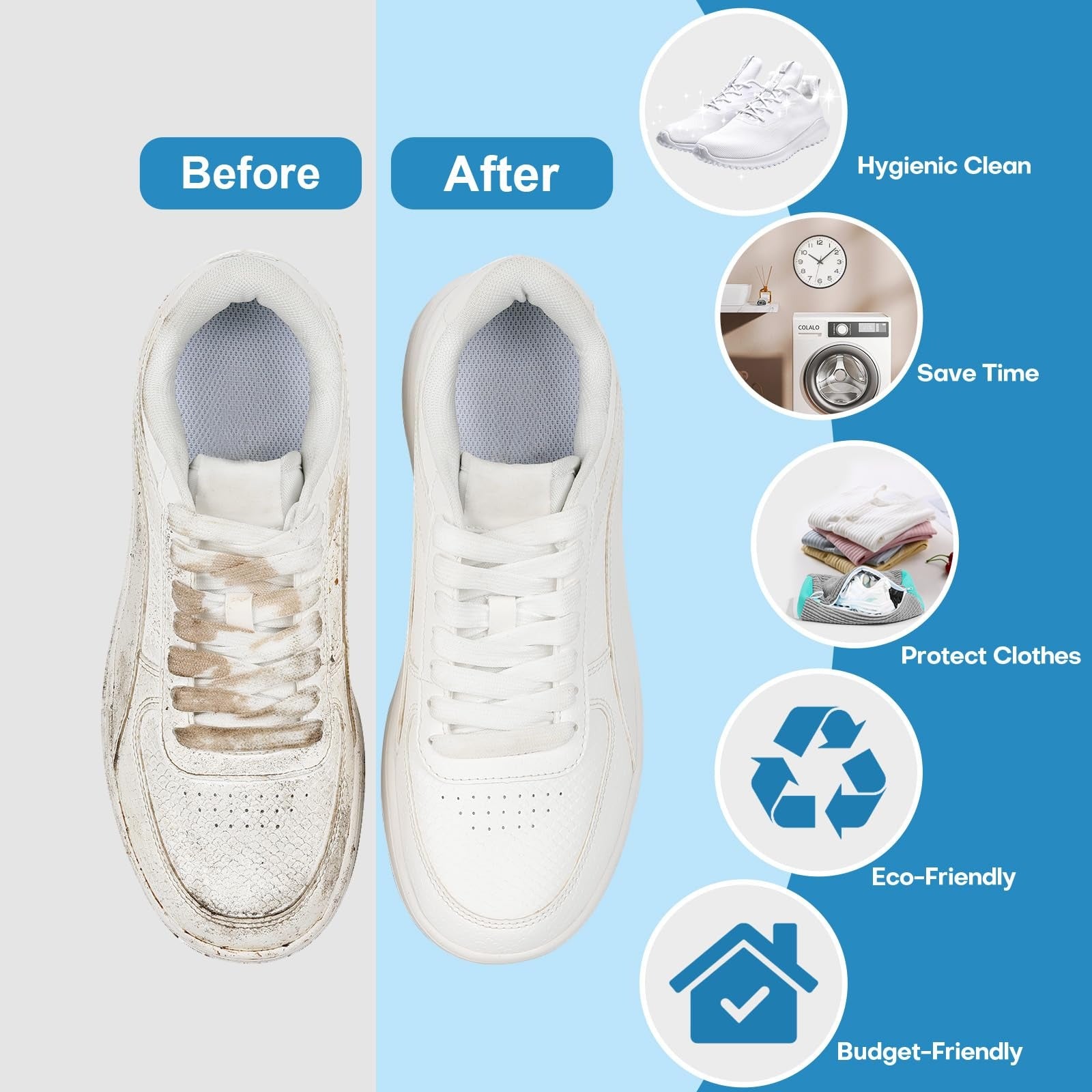 SneakSafe | Machine Wash Shoe Protector – Gentle Chenille Shield