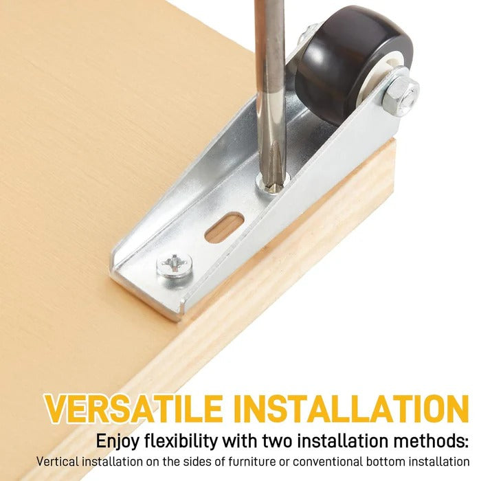SilentRoll | Compact Side-Mount Furniture Casters