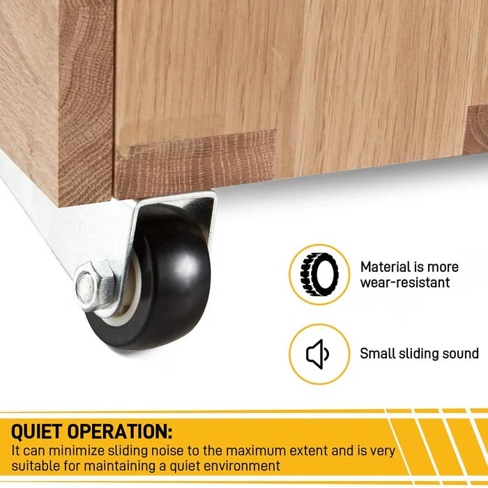 SilentRoll | Compact Side-Mount Furniture Casters