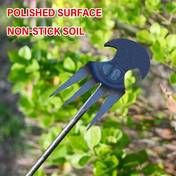 WeedMaster | 4-Tooth Steel Uprooting Tool for Garden Perfection