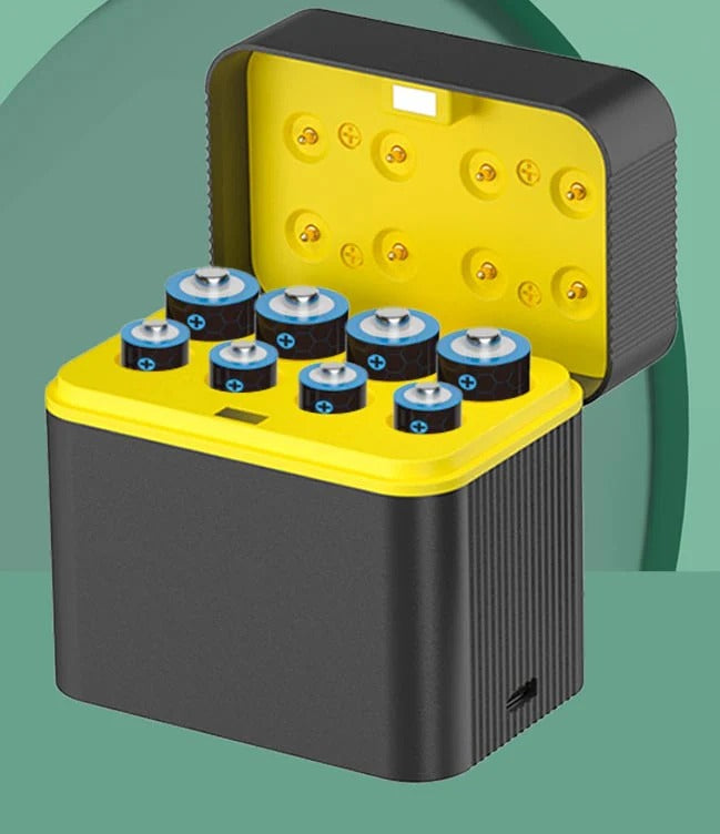 SuperCharger - Rechargeable AA/AAA Lithium Batteries with Charger