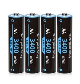SuperCharger - Rechargeable AA/AAA Lithium Batteries with Charger