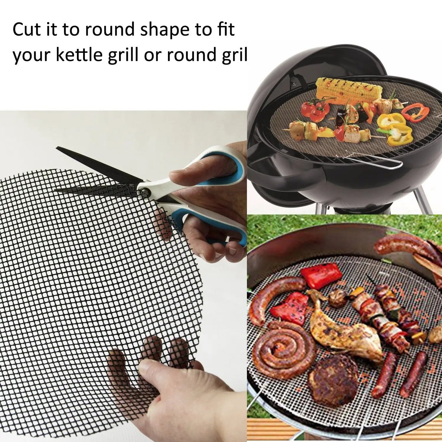 GrillAura | 600°F Heat-Proof BBQ Mesh Mat