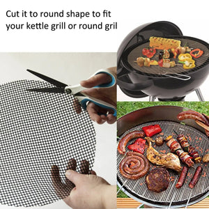 GrillAura | 600°F Heat-Proof BBQ Mesh Mat
