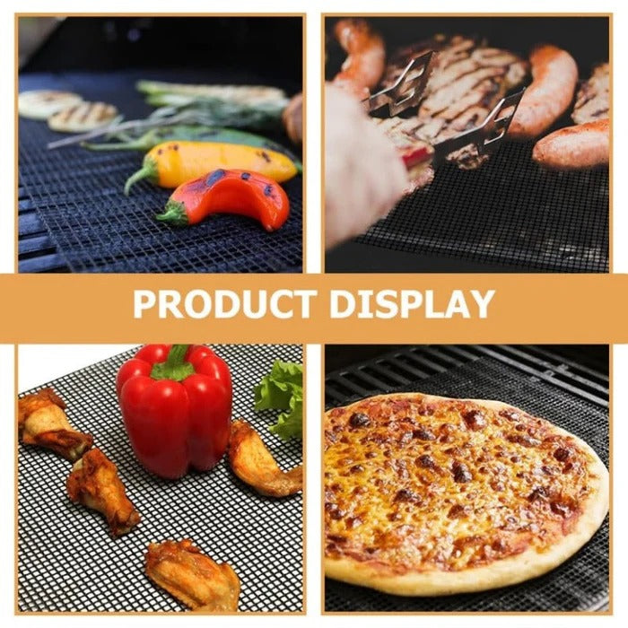 GrillAura | 600°F Heat-Proof BBQ Mesh Mat