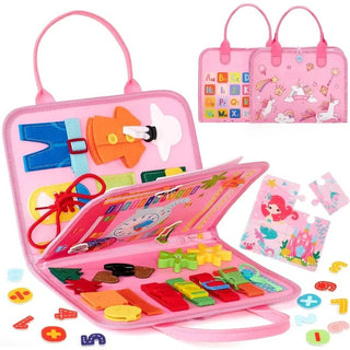 EduDino | 7-in-1 Montessori Busy Board for Smart Toddlers
