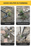 WeedMaster | 4-Tooth Steel Uprooting Tool for Garden Perfection