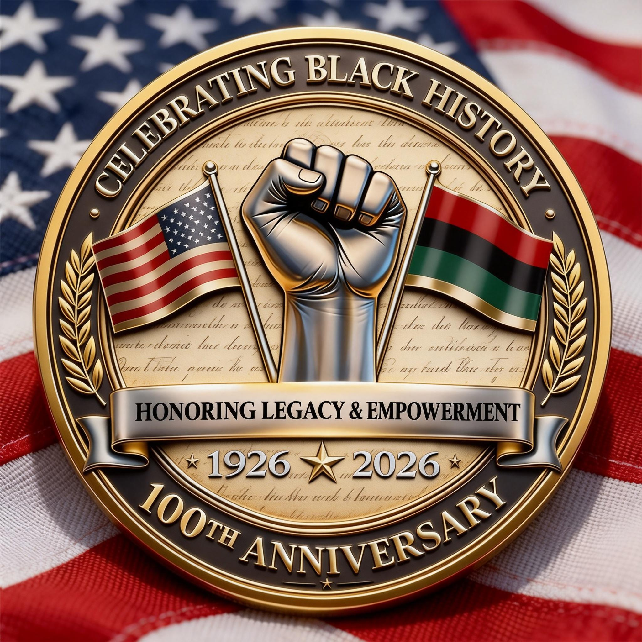 Black History Month Centennial Commemorative Coin