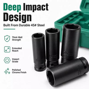 GripMaster | 10-Piece Strong Grip Socket Set