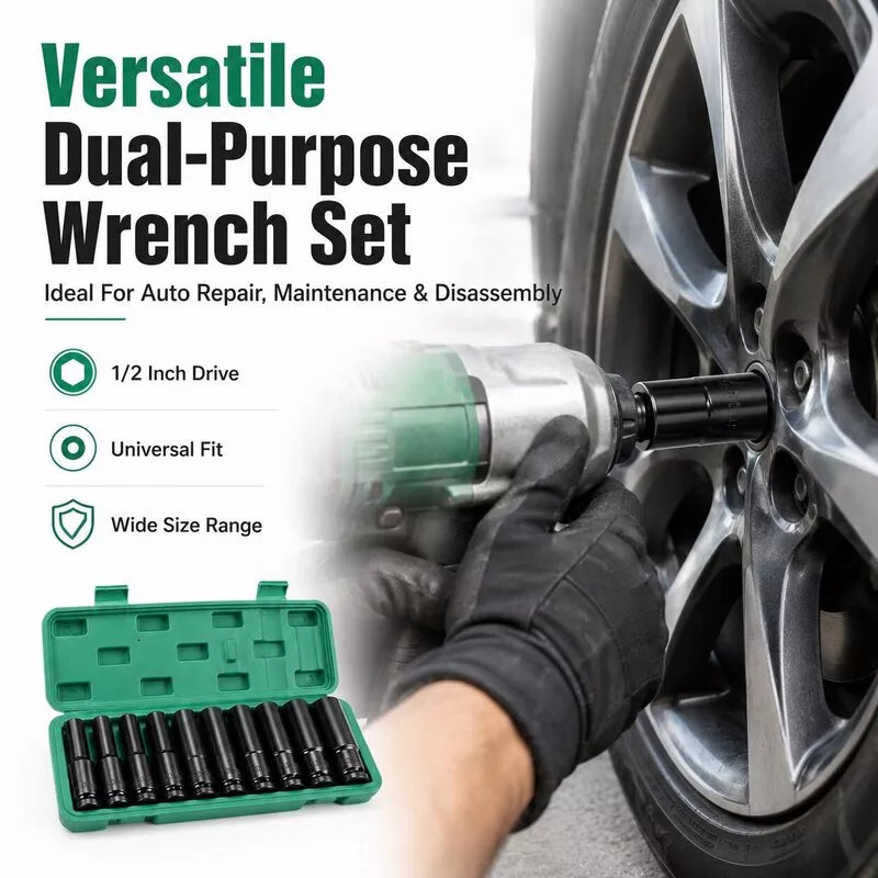 GripMaster | 10-Piece Strong Grip Socket Set