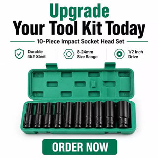GripMaster | 10-Piece Strong Grip Socket Set