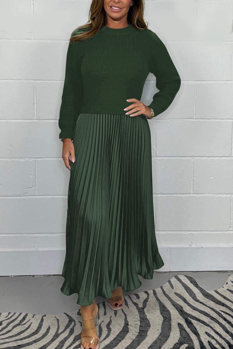 ChicFusion – Layered Jumper Pleated Dress