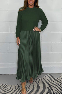 ChicFusion – Layered Jumper Pleated Dress