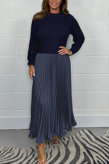 ChicFusion – Layered Jumper Pleated Dress