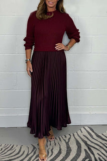 ChicFusion – Layered Jumper Pleated Dress
