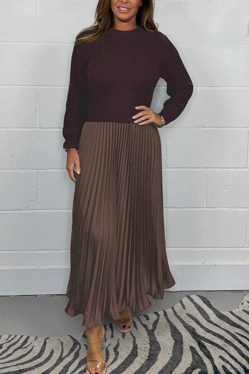 ChicFusion – Layered Jumper Pleated Dress